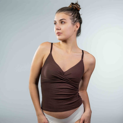 100% Cotton Cami Coffee